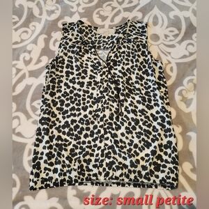 Leopard Print Sleeveless Top